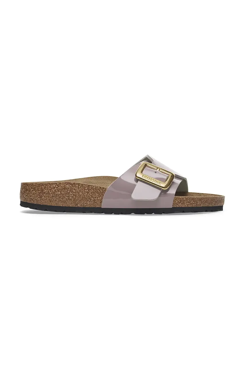 Παντόφλες Birkenstock Catalina Patent Cushion Buckle χρώμα: μοβ, 1029389