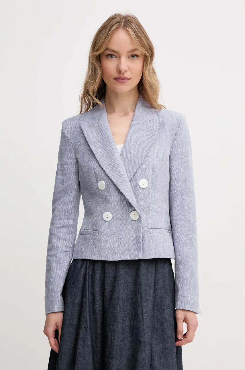 Βαμβακερό blazer Pedro del Hierro χρώμα: μπλε, 6759162