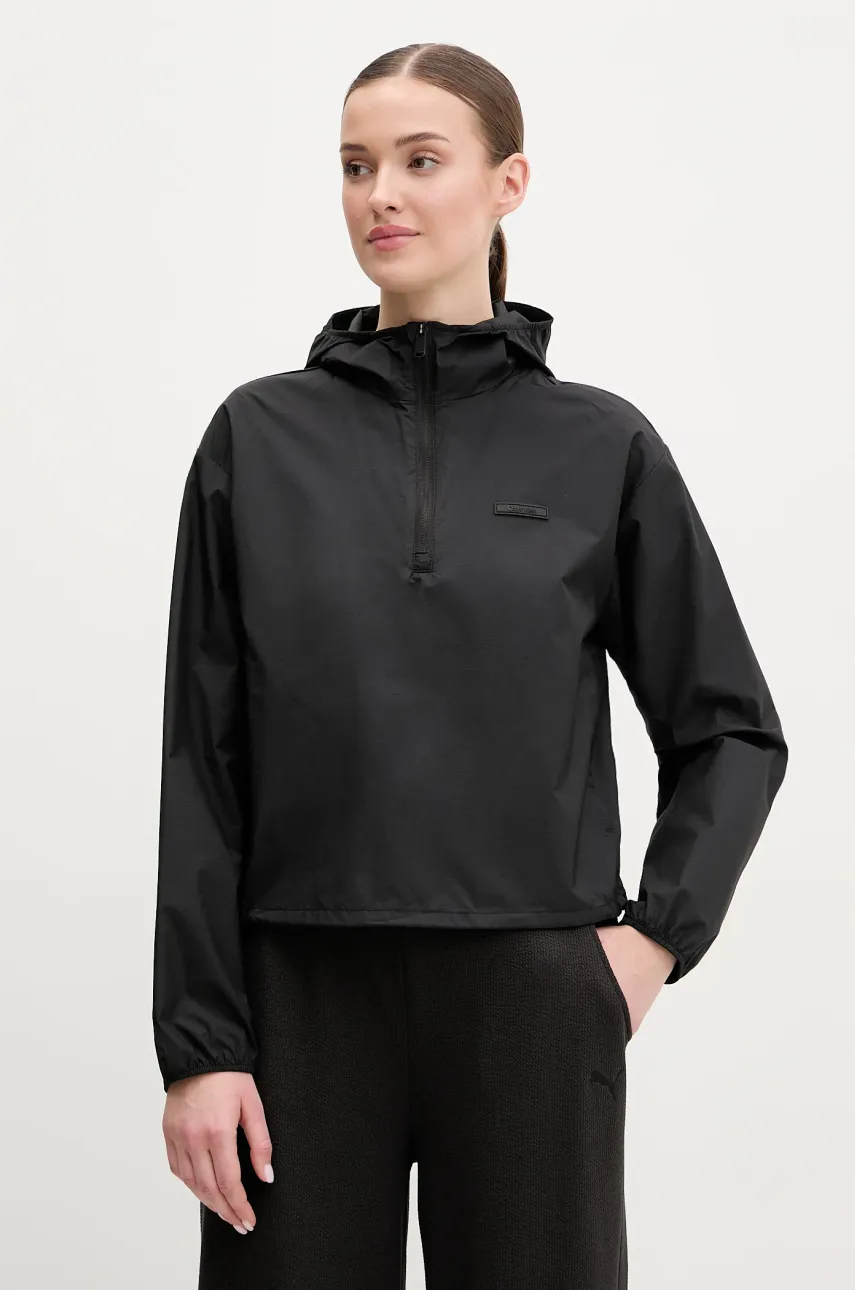 Σακάκι προπόνησης Calvin Klein Performance χρώμα: μαύρο, LVGWS5O503