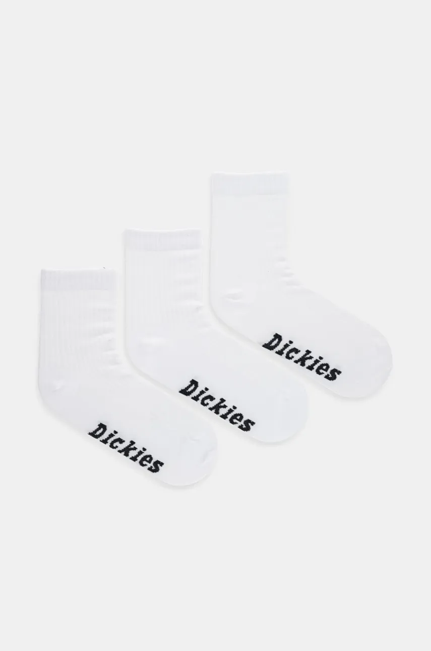 Κάλτσες Dickies 3-pack χρώμα: άσπρο, DK0A4Z8D0WH1