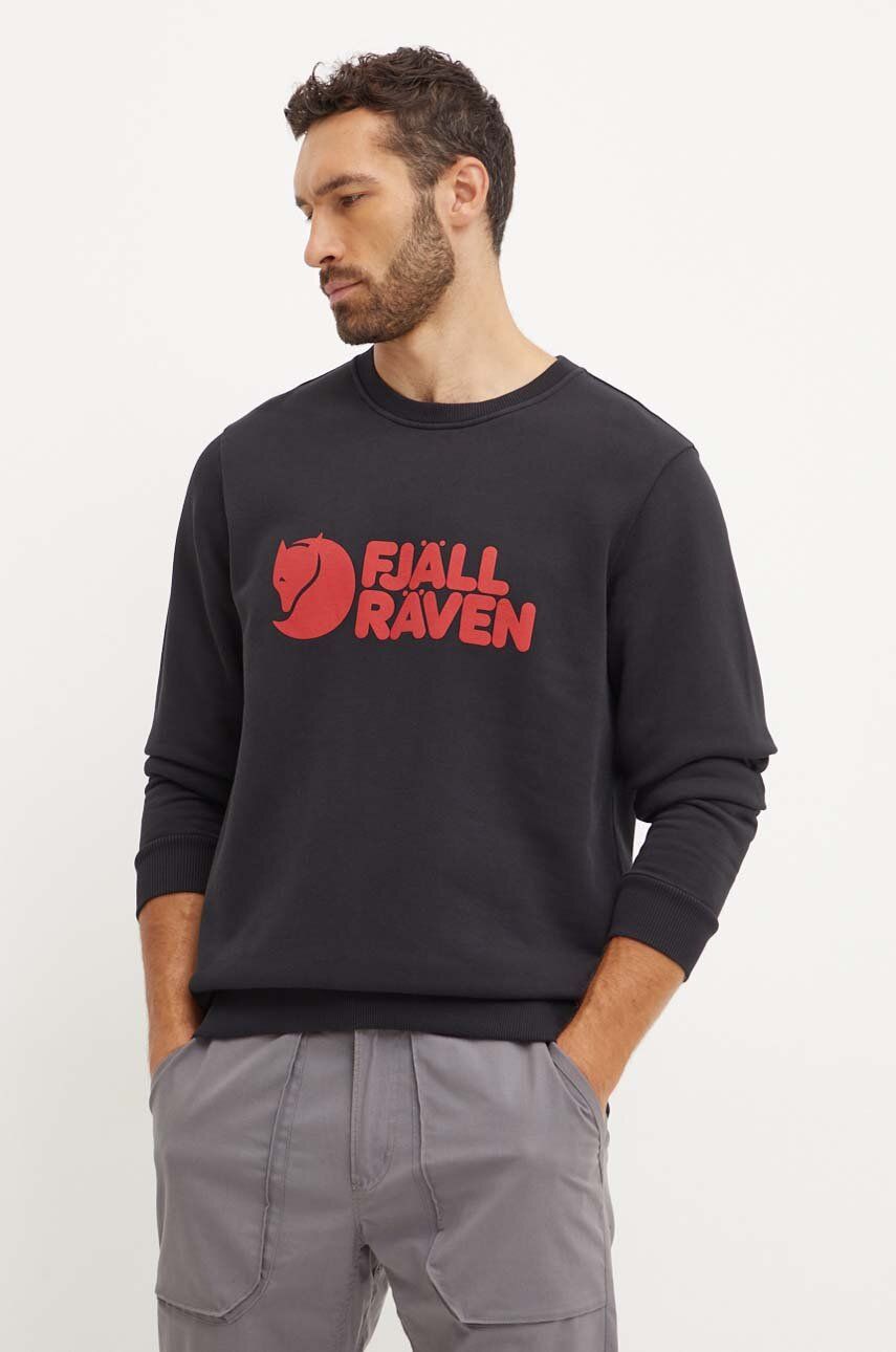Μπλούζα Fjallraven Fjällräven Logo χρώμα: μαύρο, F84142.550