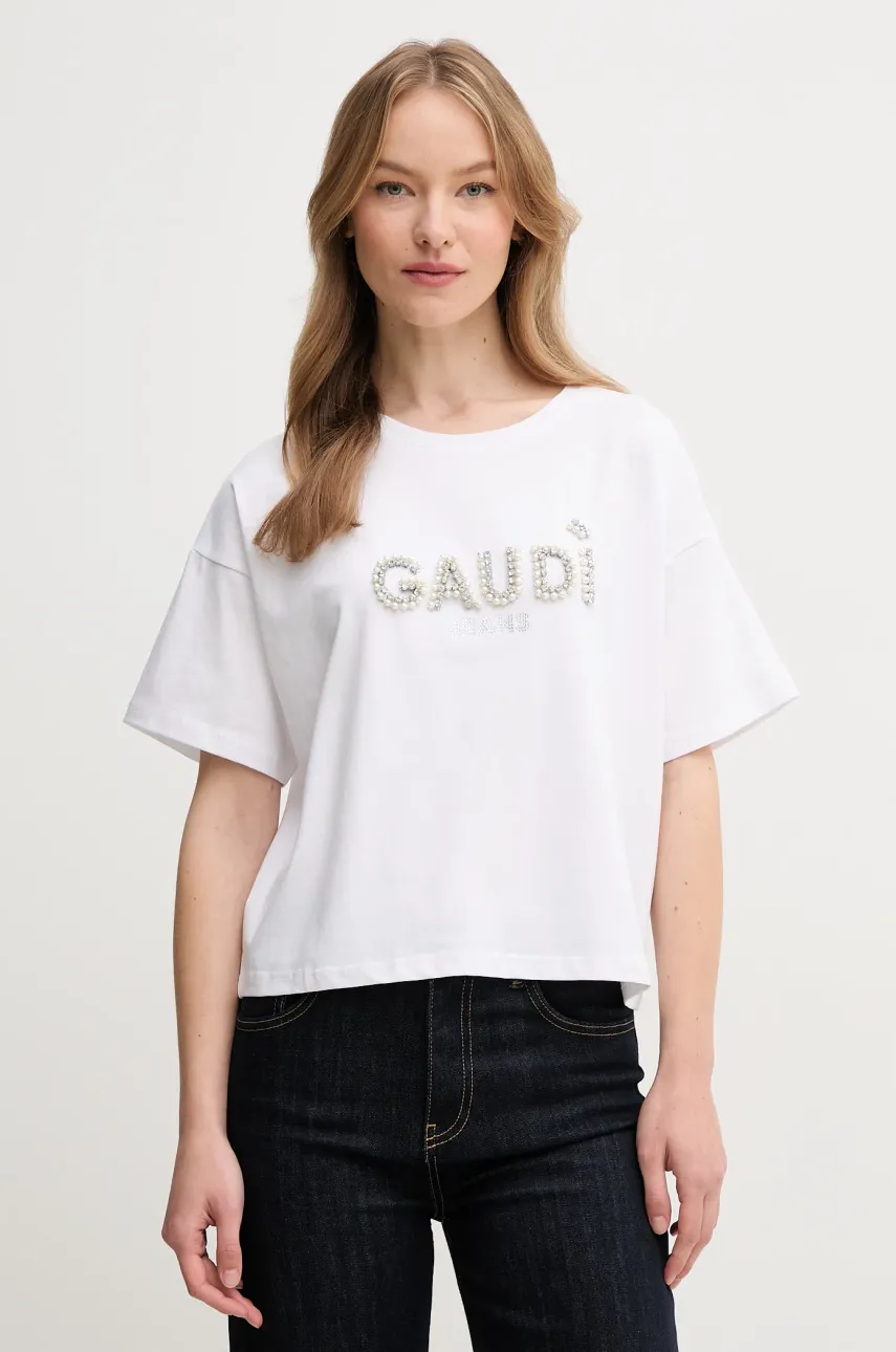 Μπλουζάκι Gaudi χρώμα: άσπρο, 511BD64030