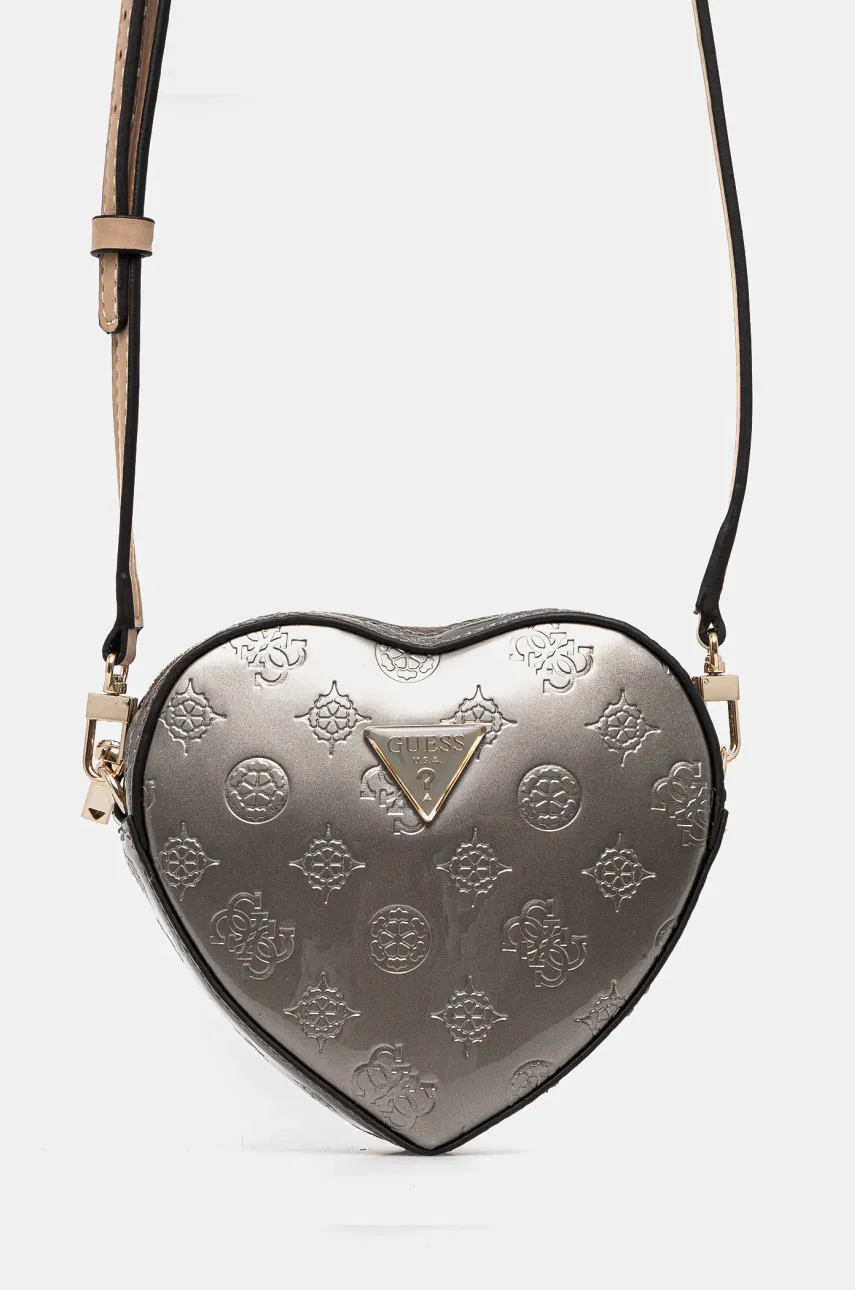 Τσάντα Guess ARNELA χρώμα: γκρι, HWTV94 96770