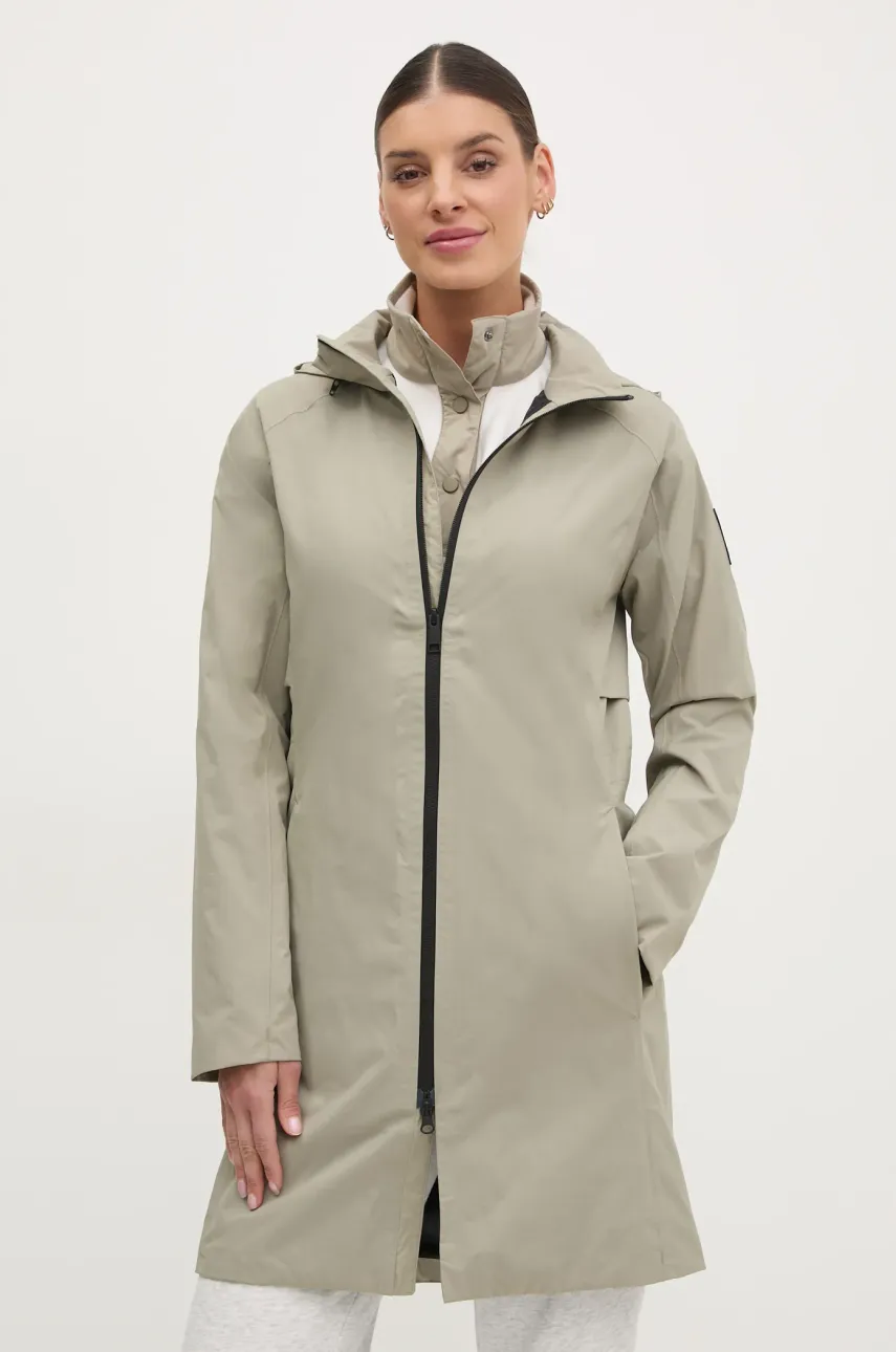 Μπουφάν Jack Wolfskin Wellsee χρώμα: πράσινο, A63896