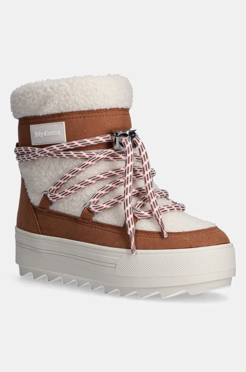 Μπότες χιονιού Juicy Couture JUICY SNOW BOOT χρώμα: μπεζ, JCFBTS224022