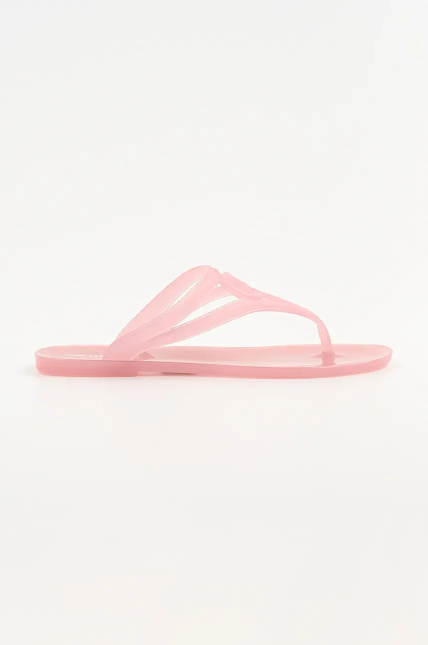 Σαγιονάρες Karl Lagerfeld JELLY THONG χρώμα: ροζ, KL80007A