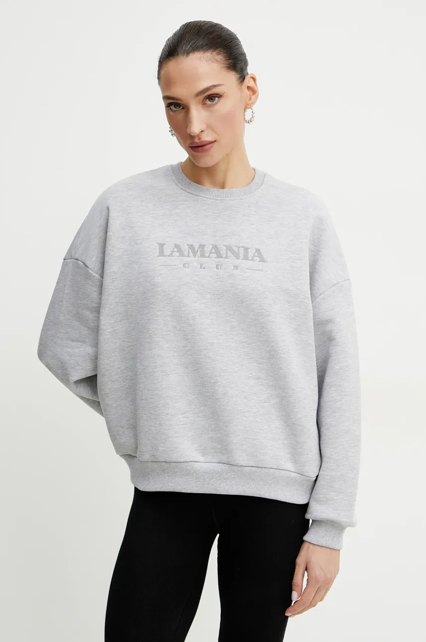 Μπλούζα La Mania χρώμα: γκρι, LOW