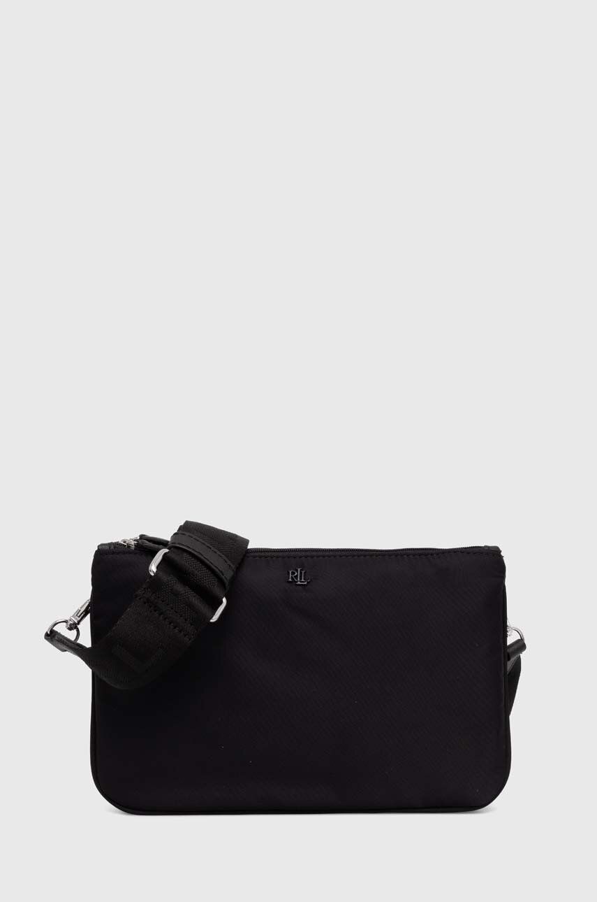 Τσάντα Lauren Ralph Lauren χρώμα: μαύρο, 431951345