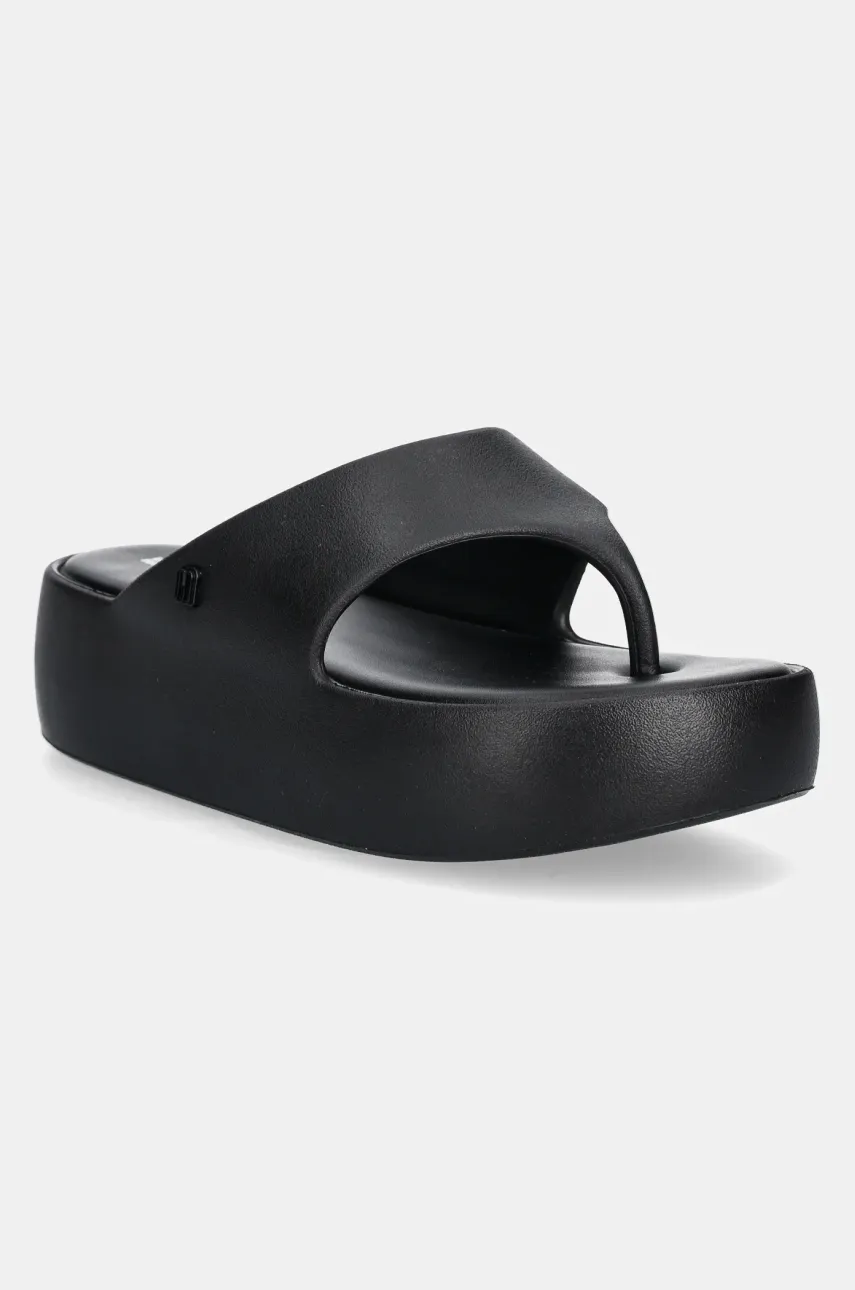 Σαγιονάρες Melissa MELISSA FREE PLATFORM THONG AD χρώμα: μαύρο, M 36088 BE886