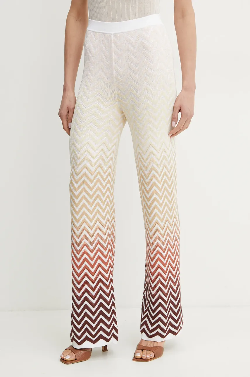 Παντελόνι Missoni χρώμα: άσπρο, DS25SI06.BK044V