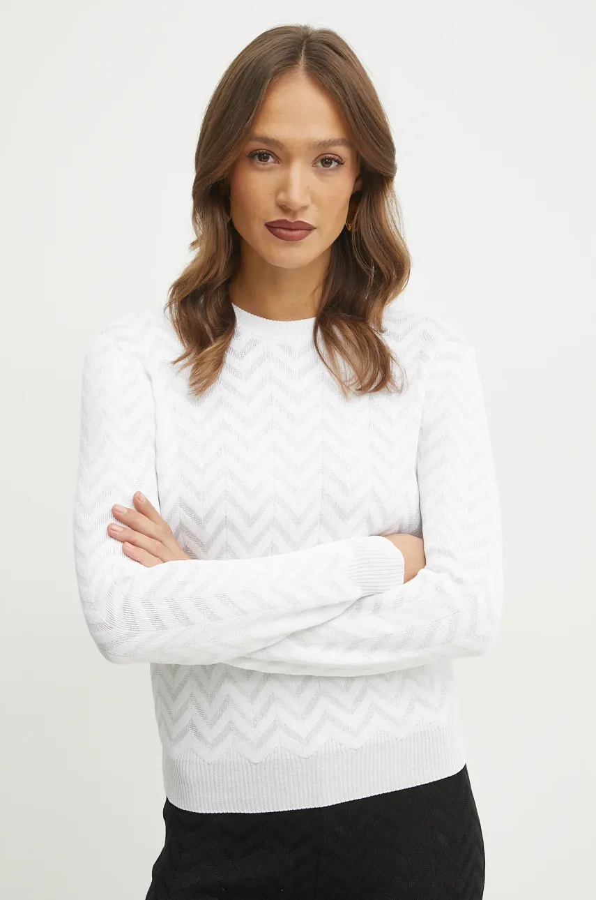Πουλόβερ Missoni χρώμα: άσπρο, DS25SN09.BK044U