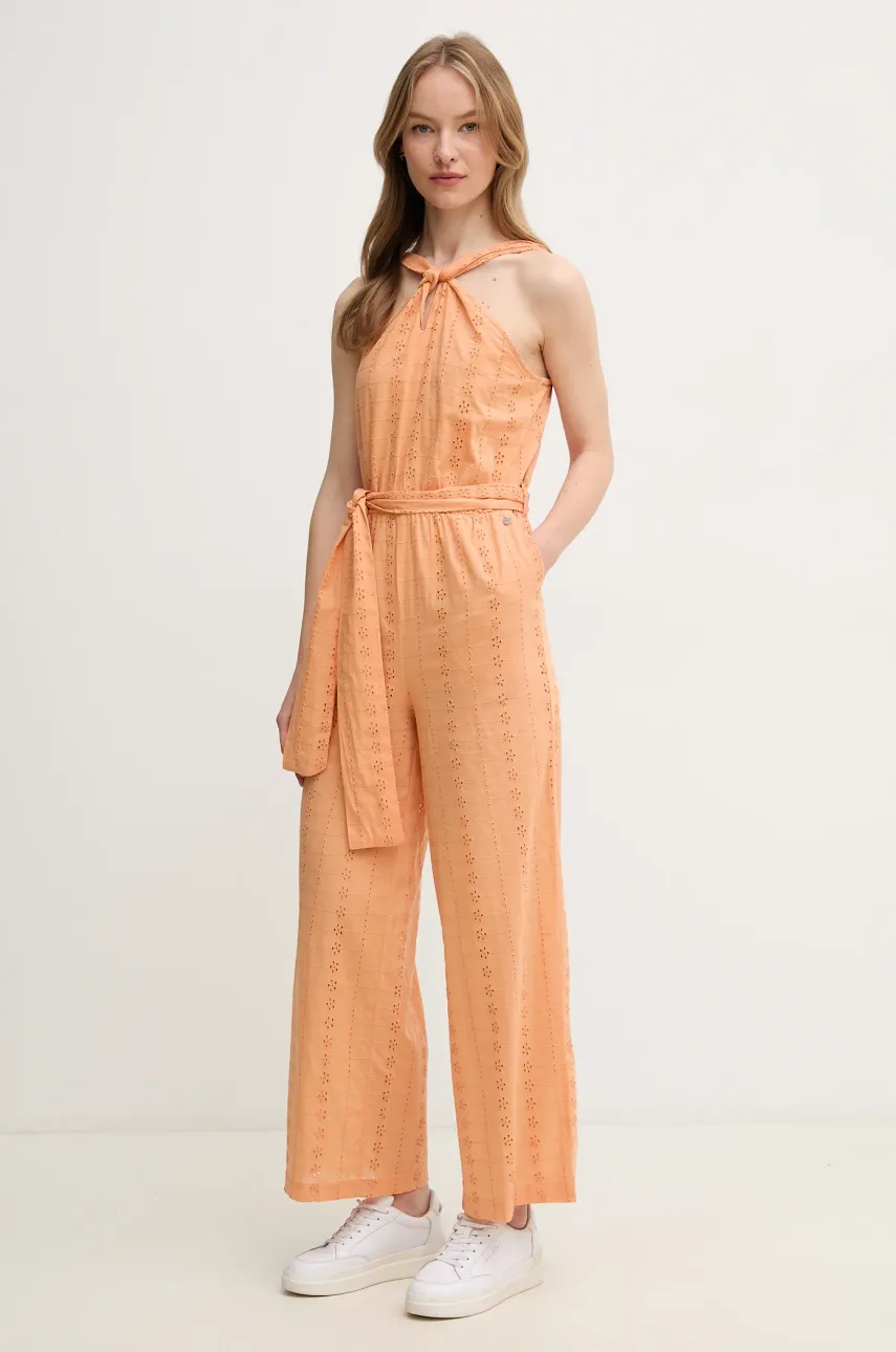 Βαμβακερή φόρμα Pepe Jeans EDITH χρώμα: πορτοκαλί, PL230514