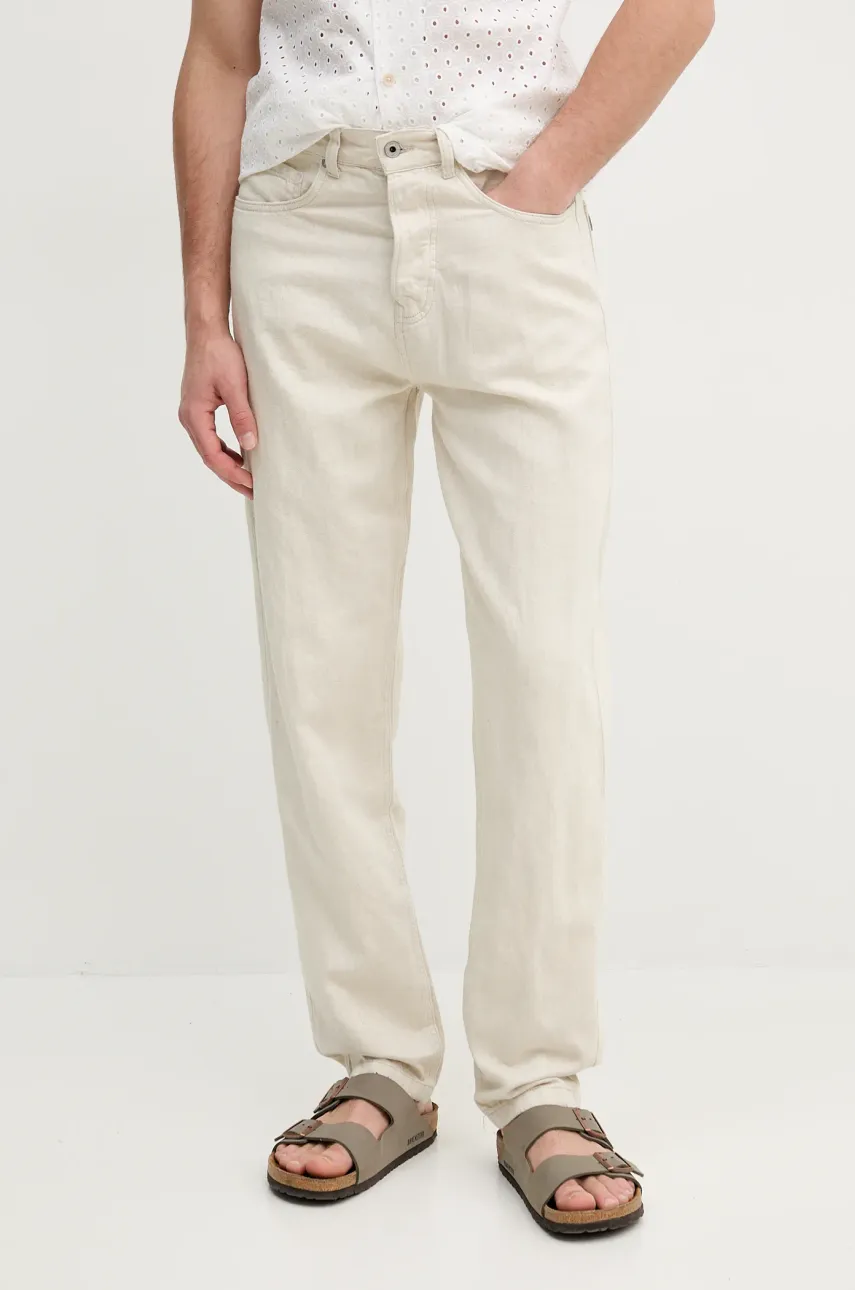 Τζιν με μείγμα από λινό Pepe Jeans LOOSE JEANS NILS PM208027TC9