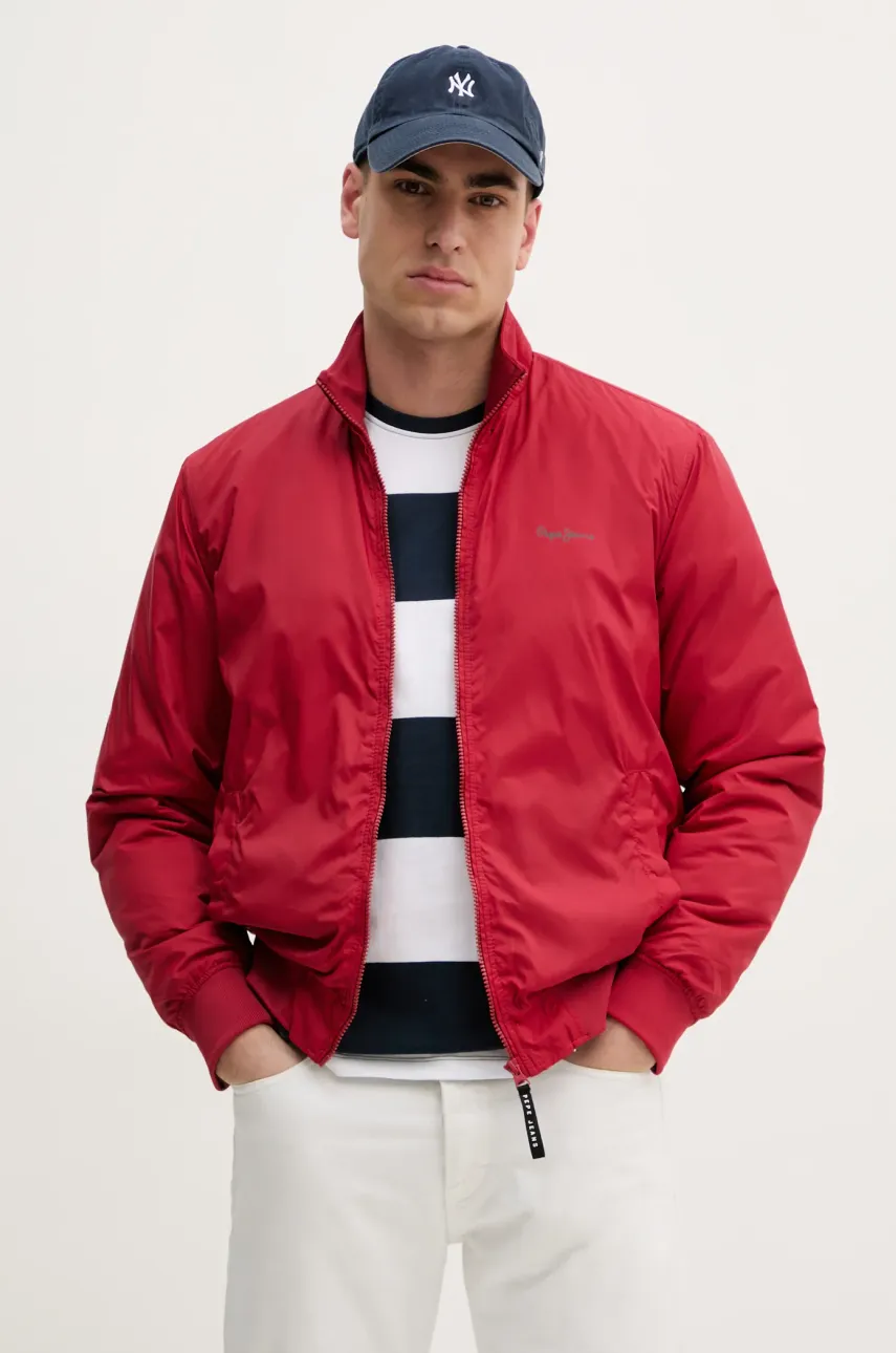 Μπουφάν Pepe Jeans MUSTREL χρώμα: κόκκινο, PM403108