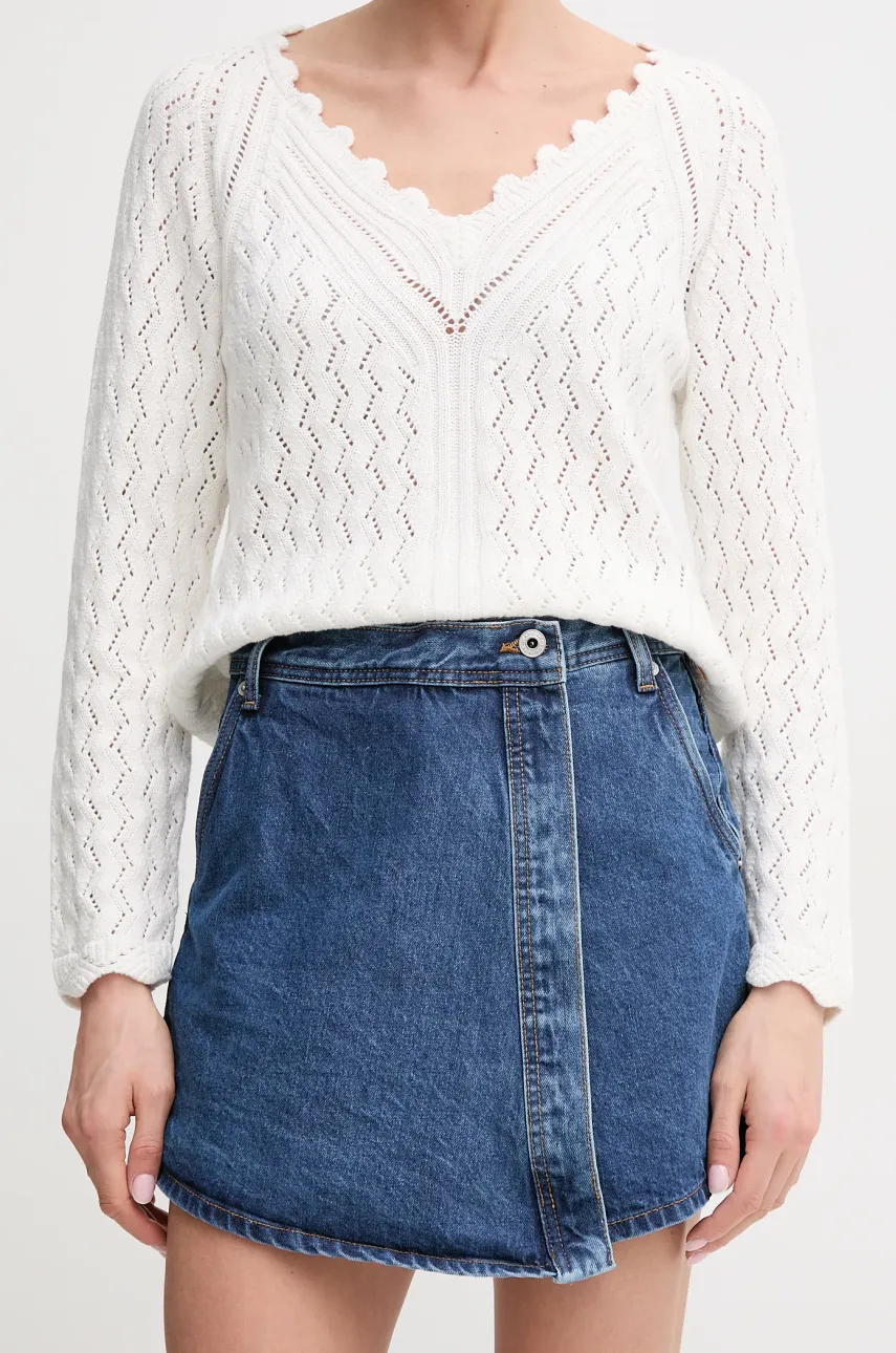 Φούστα και φόρεμα Pepe Jeans REGULAR SKORT HW χρώμα: μπλε, PL801187ID3