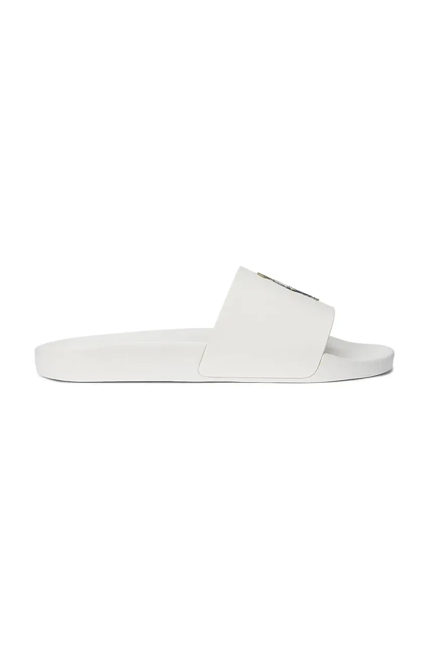 Παντόφλες Polo Ralph Lauren Polo Slide χρώμα: άσπρο, 809962615001