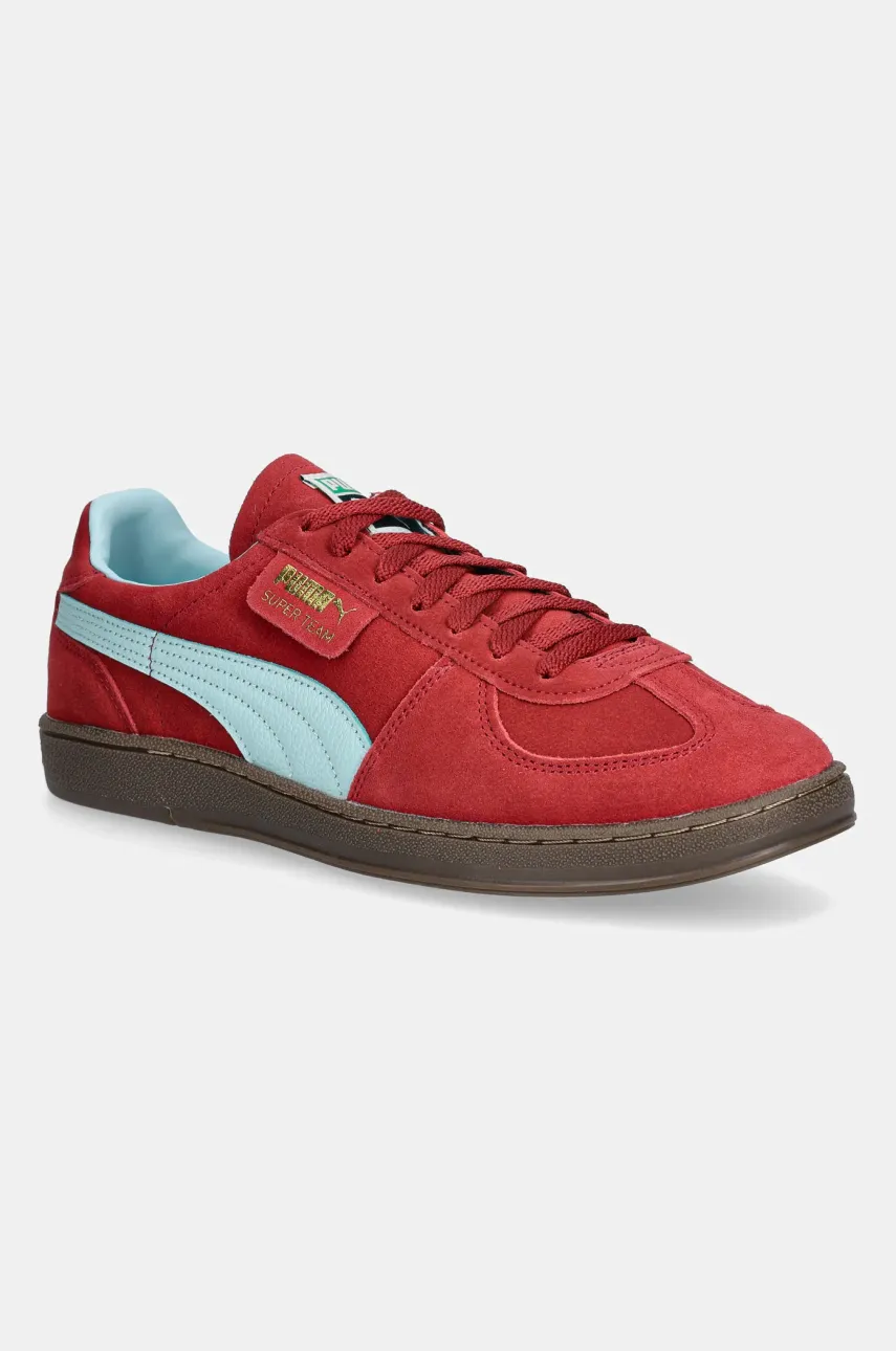 Σουέτ αθλητικά παπούτσια Puma Super Team SD χρώμα: μπορντό, 398528