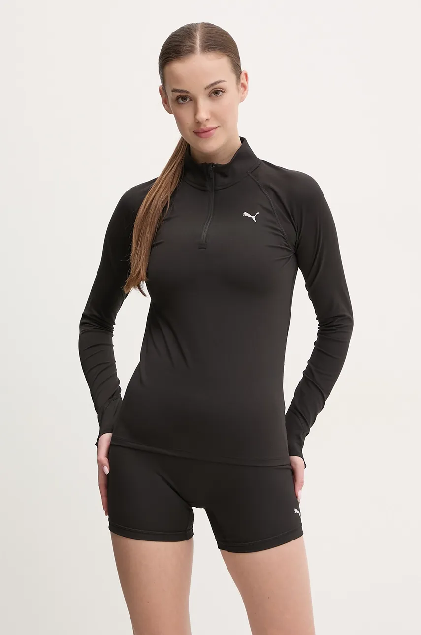Φούτερ για τζόκινγκ Puma Velocity Cloudspun χρώμα: μαύρο, 526650