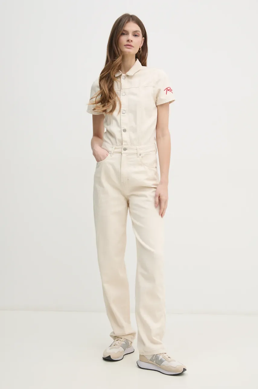 Ολόσωμη φόρμα τζιν Red Bull Racing x Pepe Jeans PITLANE JUMPSUIT χρώμα: μπεζ, RL230003R83