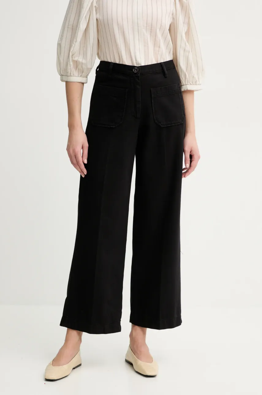 Τζιν παντελόνι Sessun χρώμα: μαύρο, 23507001