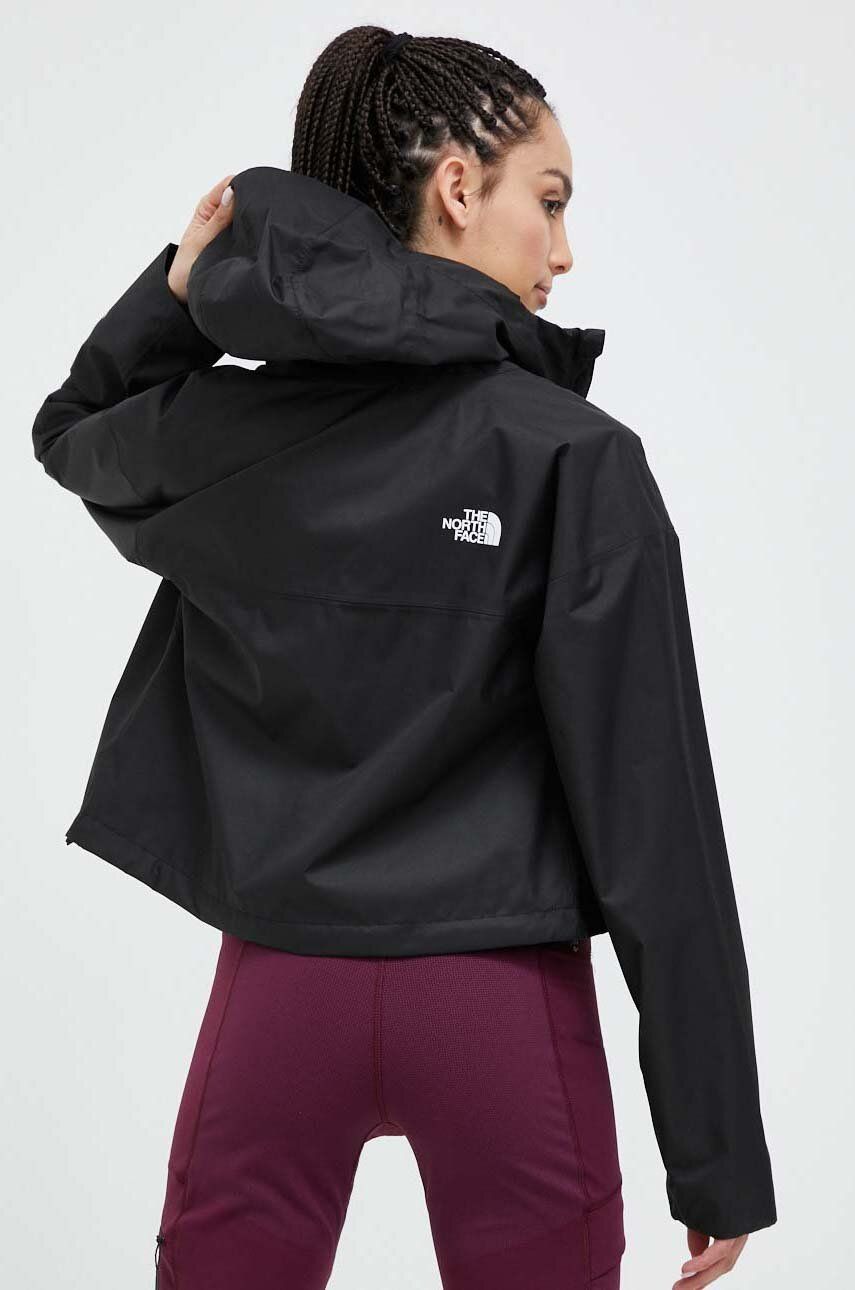 Μπουφάν The North Face Cropped Quest χρώμα: μαύρο