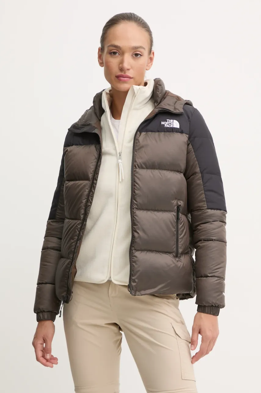Πουπουλένιο αθλητικό μπουφάν The North Face Diablo Down 2.0 χρώμα: καφέ, NF0A898Z0BI1