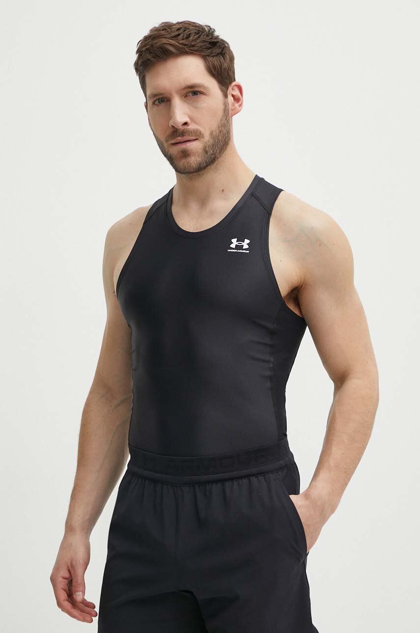Μπλουζάκι προπόνησης Under Armour HG Iso-Chill Compression χρώμα: μαύρο
