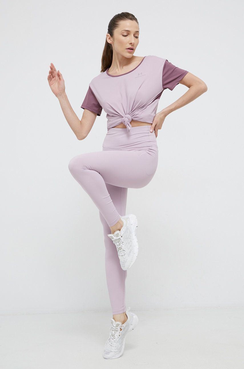 Κολάν προπόνησης Under Armour Meridian χρώμα: μοβ