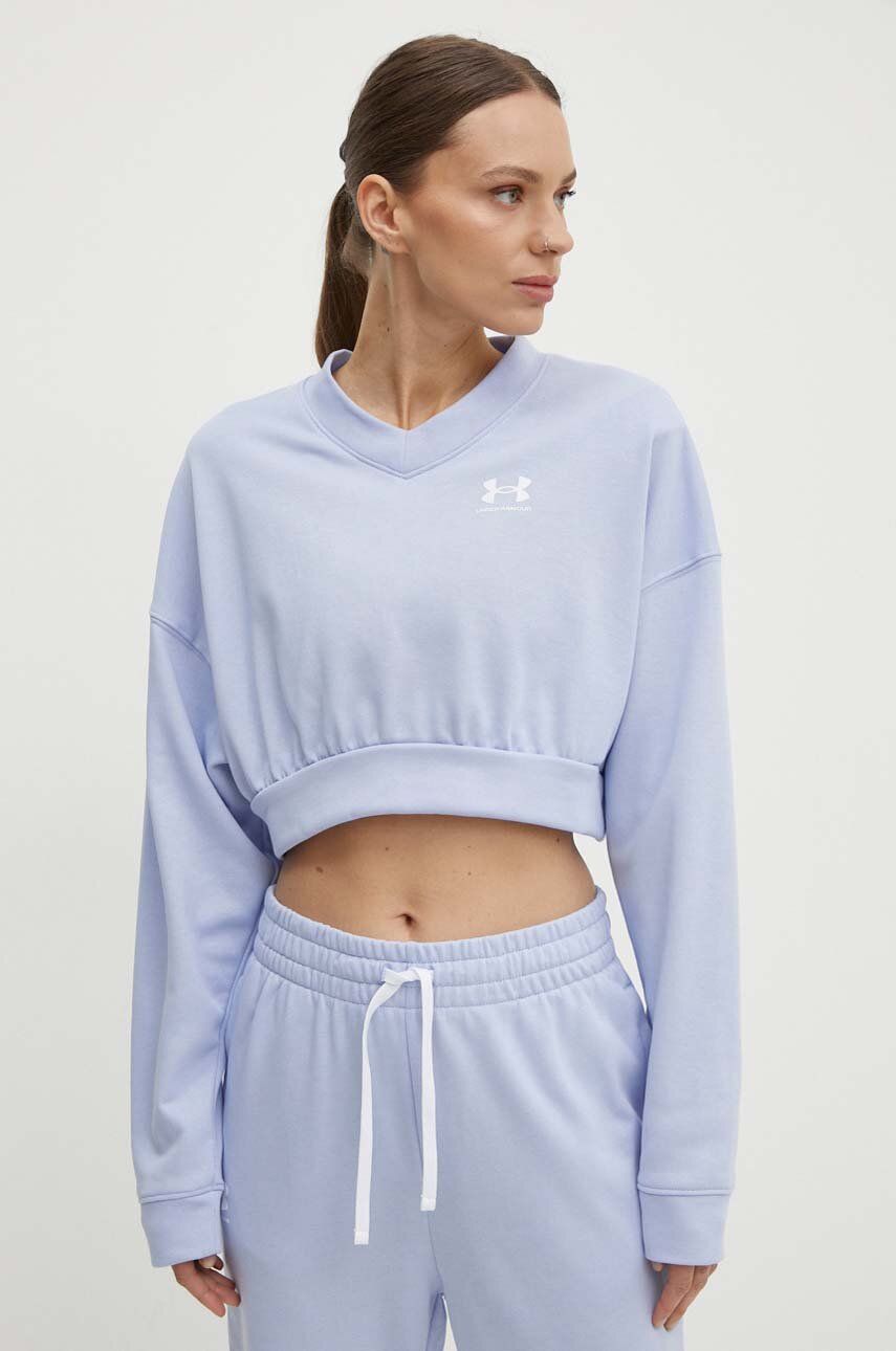 Φούτερ προπόνησης Under Armour Rival χρώμα: μοβ