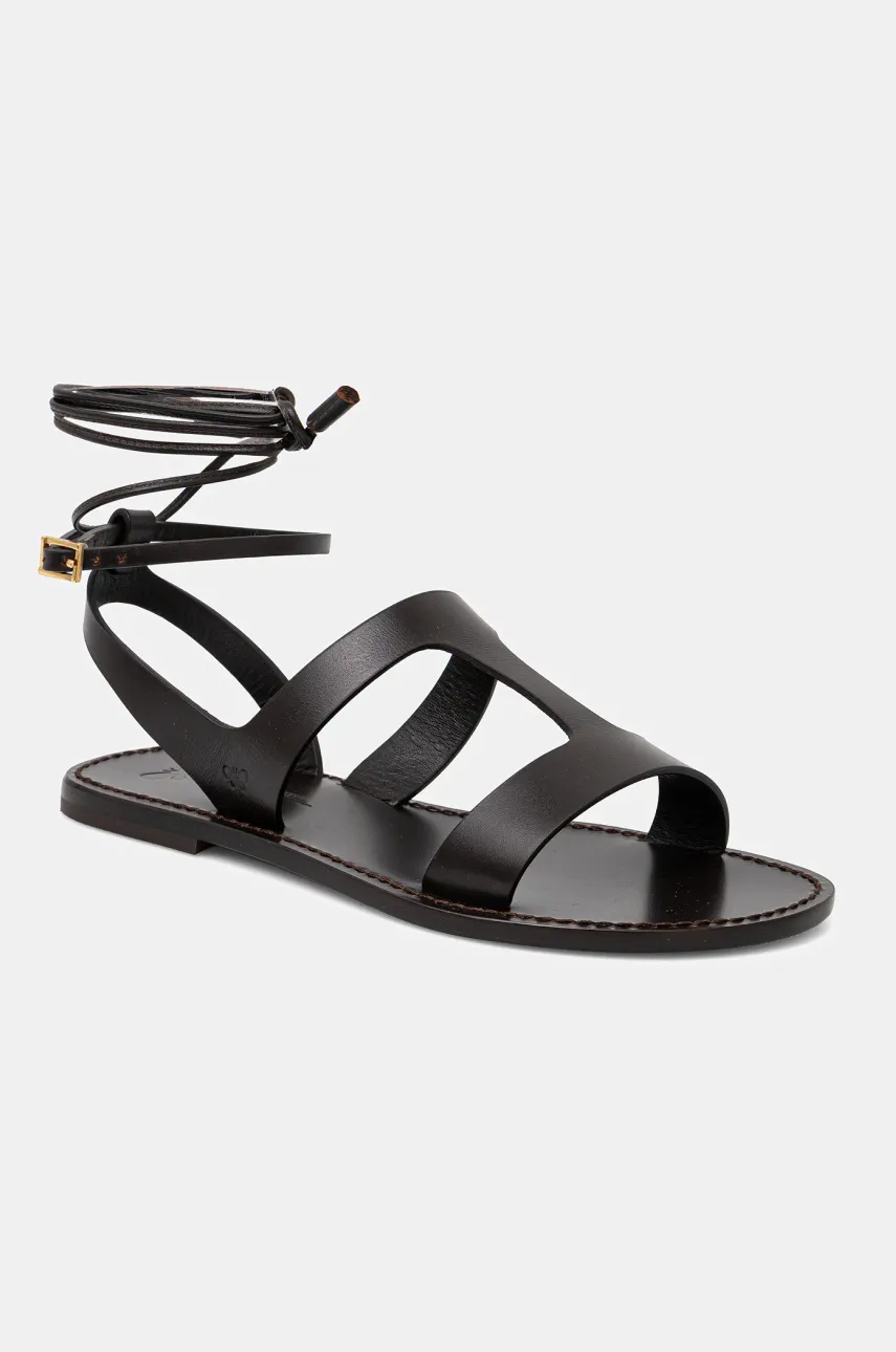 Δερμάτινα σανδάλια Weekend Max Mara LEMMA χρώμα: καφέ, 2515521075600