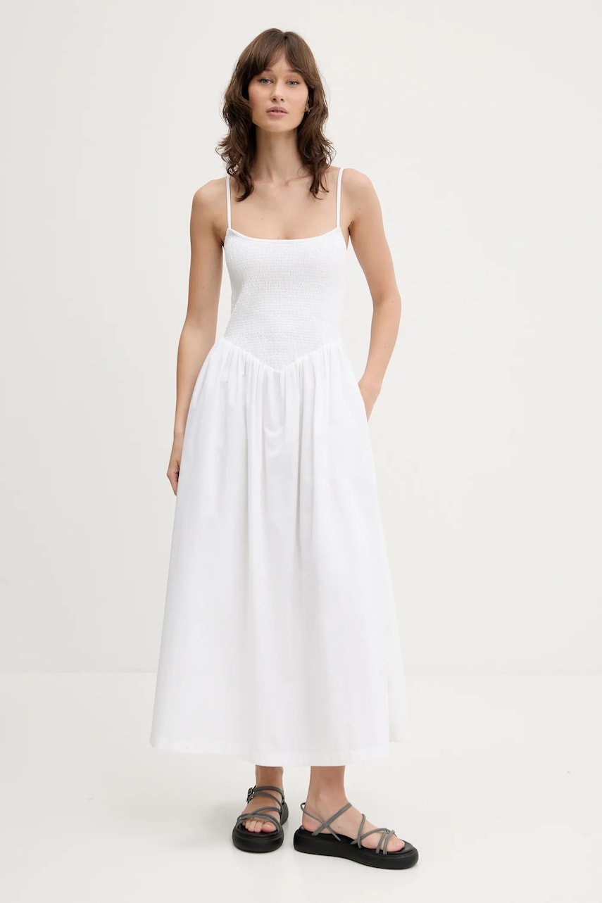 Φόρεμα Abercrombie & Fitch χρώμα: άσπρο, KI159-5842
