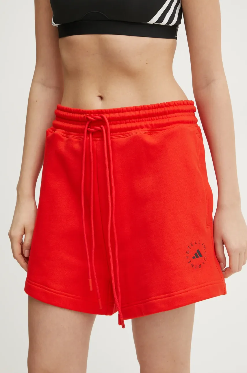 Σορτς adidas by Stella McCartney χρώμα: κόκκινο, JD4668