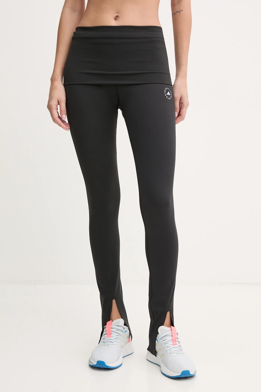 Κολάν προπόνησης adidas by Stella McCartney TrueStrength χρώμα: μαύρο, IW0515