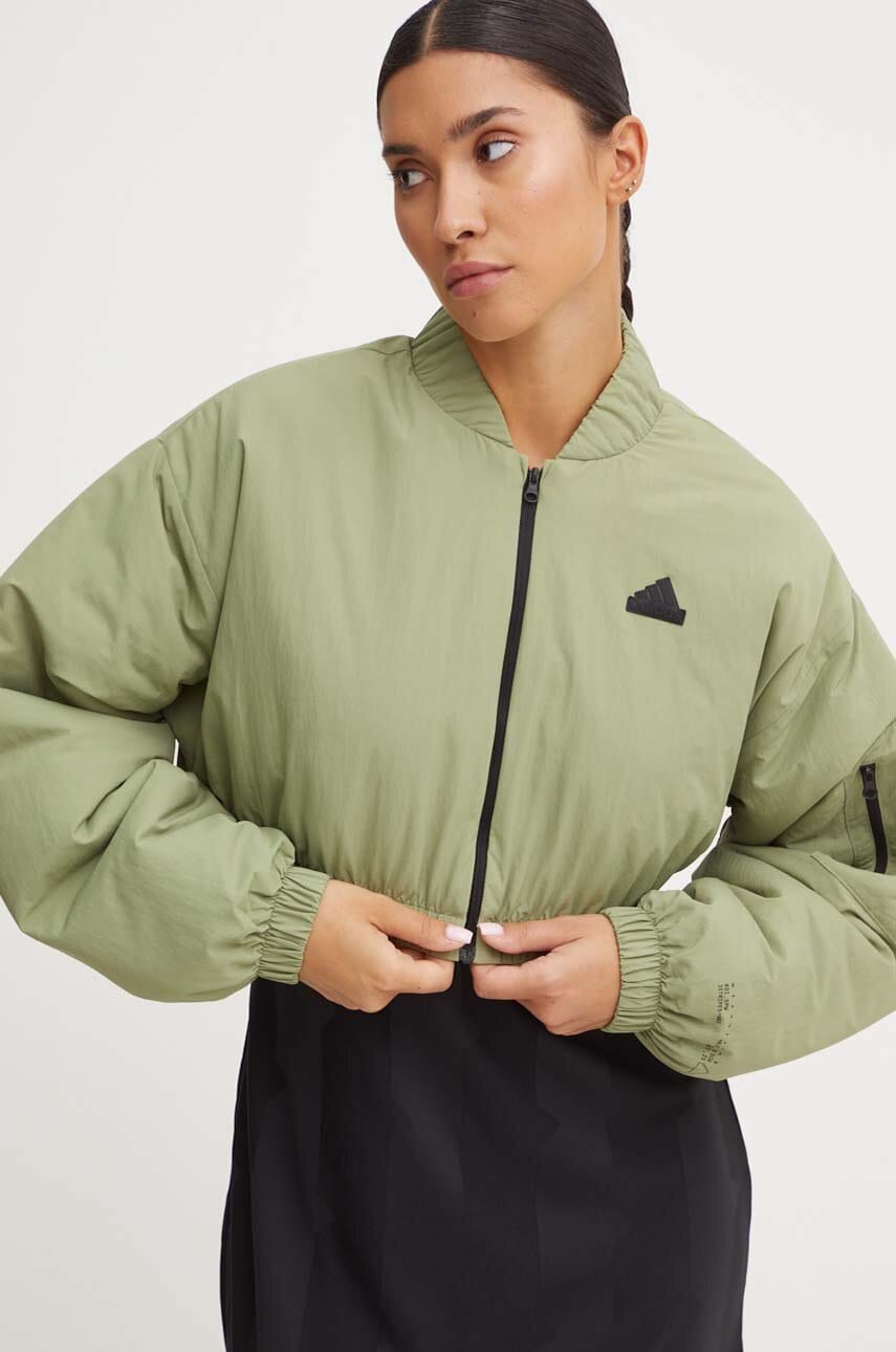 Μπουφάν adidas City Escape χρώμα: πράσινο, IW5224