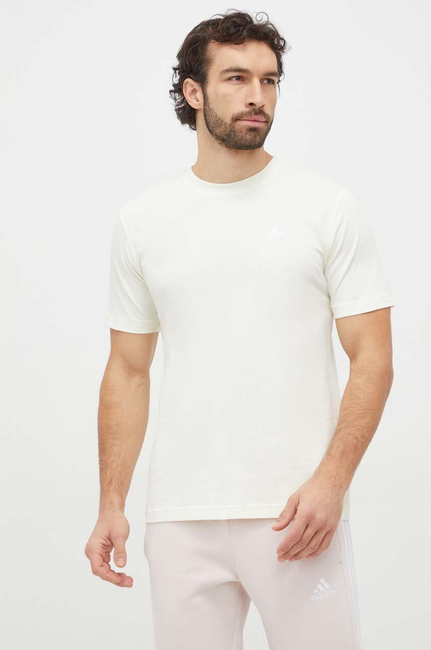 Βαμβακερό μπλουζάκι adidas Originals Essential Tee ανδρικό, χρώμα: κίτρινο, IR9694