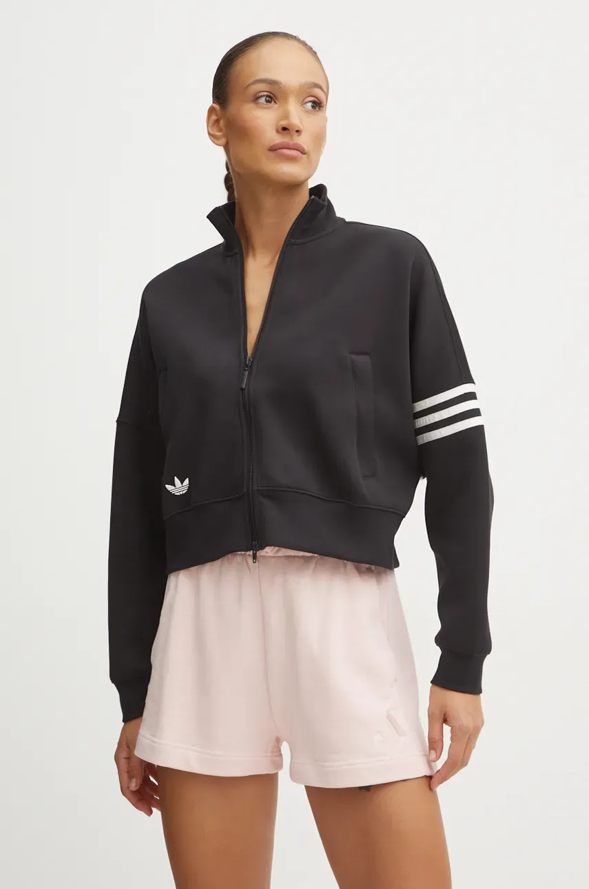 Μπλούζα adidas Originals Neuclassics CL Tracktop χρώμα: μαύρο, IW5601