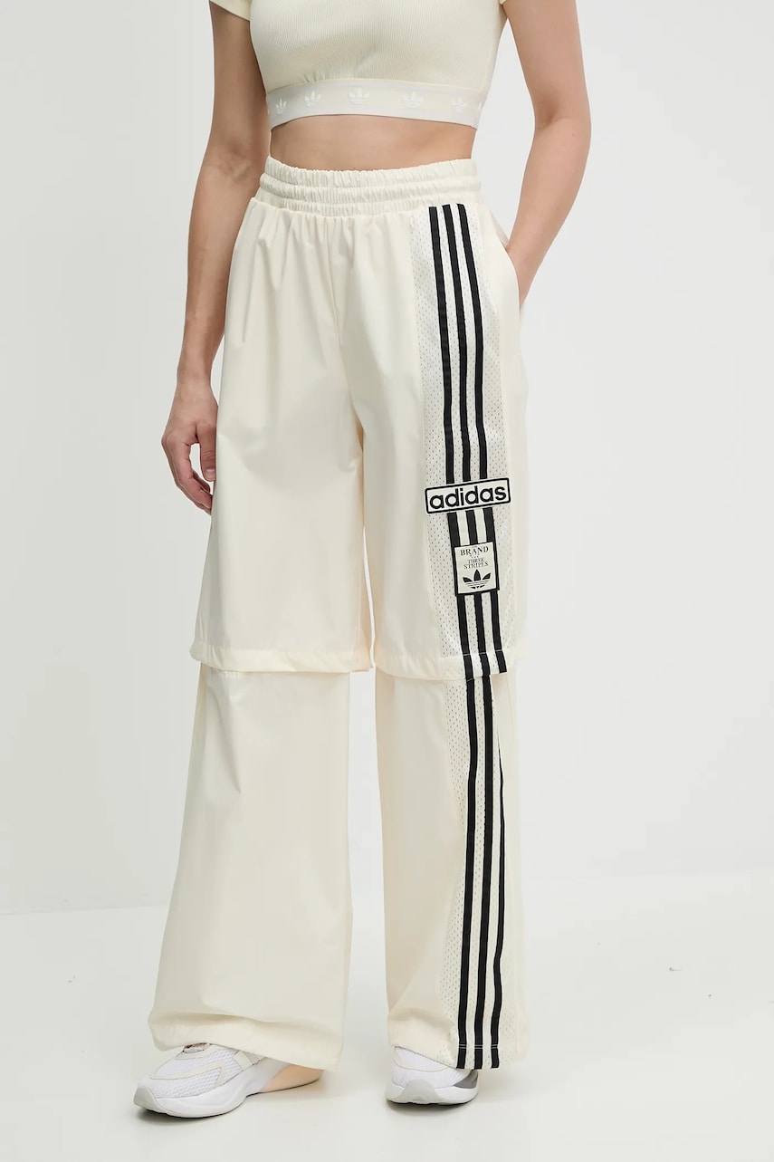 Παντελόνι φόρμας adidas Originals Woven Trackpant χρώμα: μπεζ, JD0087