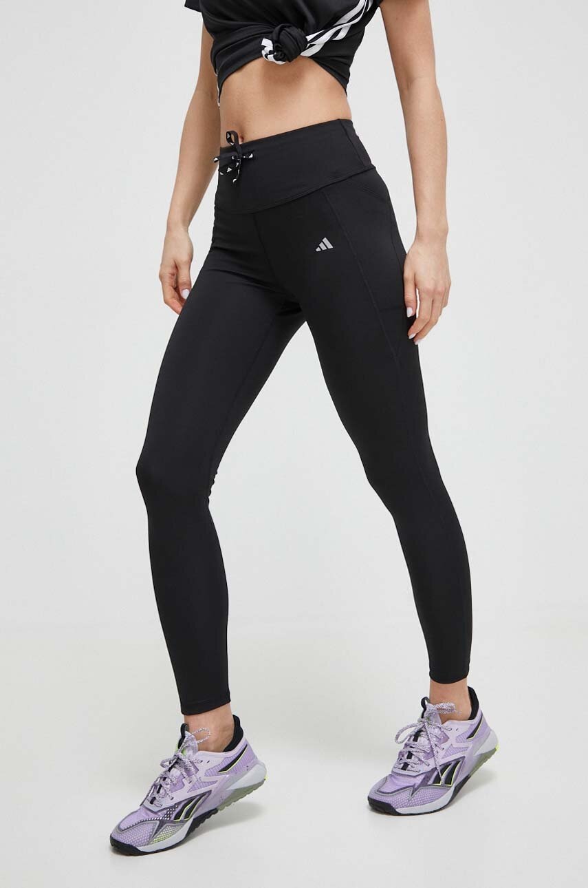 Κολάν για τρέξιμο adidas Performance Run Essential Run Essential χρώμα: μαύρο HY2902