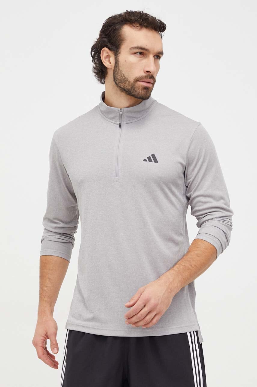 Φούτερ προπόνησης adidas Performance Training Essentials Training Essentials χρώμα: γκρι IT5441