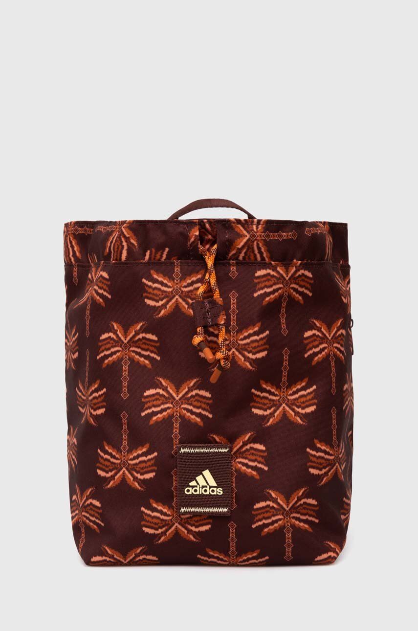 Σακίδιο πλάτης adidas x Farm Rio χρώμα: καφέ, IX5053
