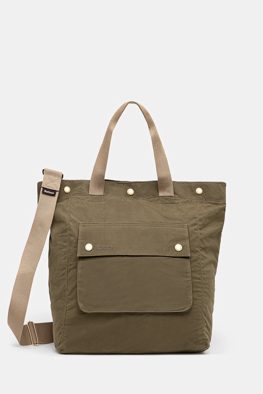 Βαμβακερό σακίδιο πλάτης Barbour Barbour Transport 3 Way Tote/Backpack Bag χρώμα: πράσινο, UBA0740