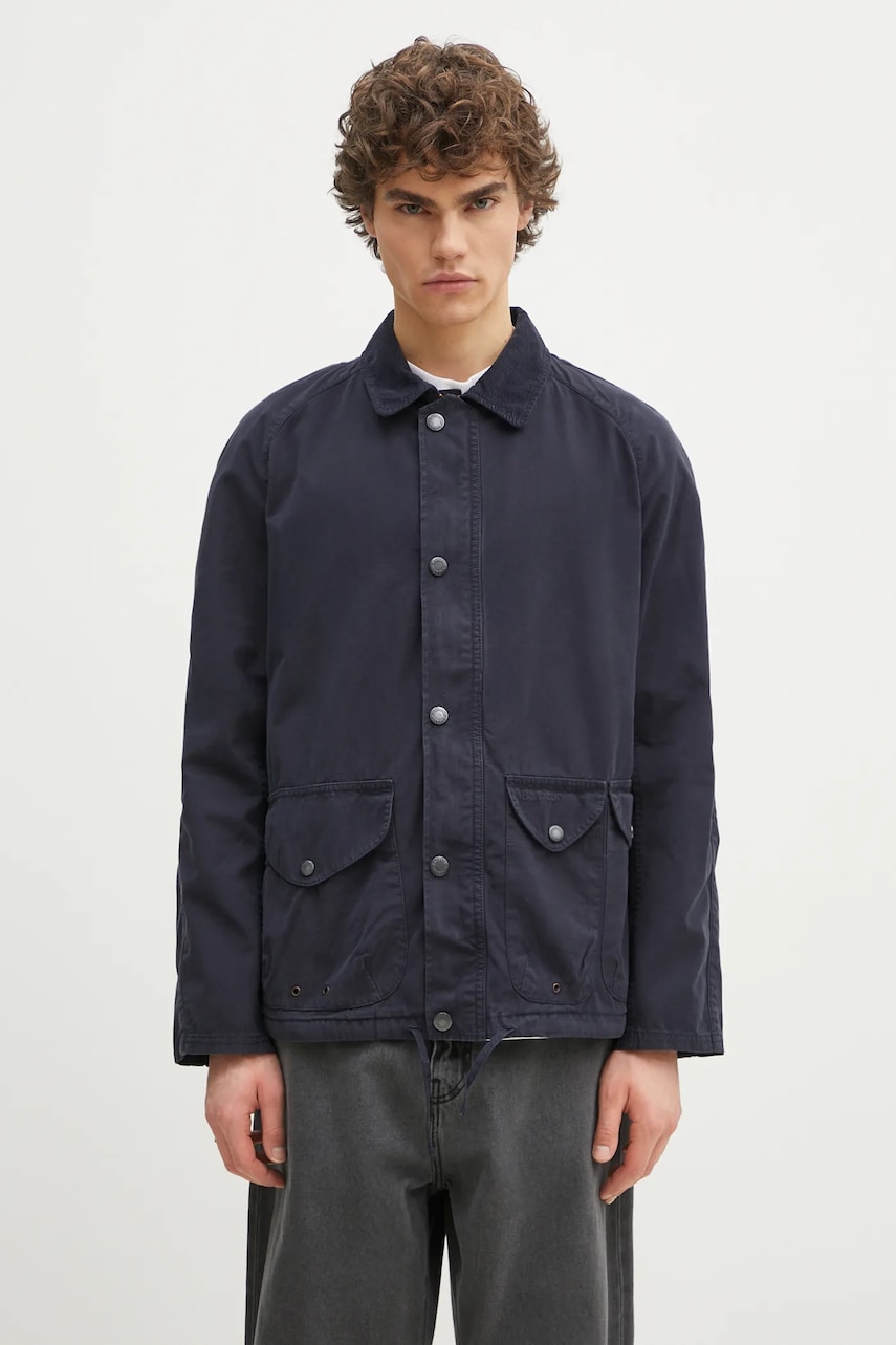 Μπουφάν Barbour Barbour Utility Casual Chore Jacket χρώμα: ναυτικό μπλε, MCA1026