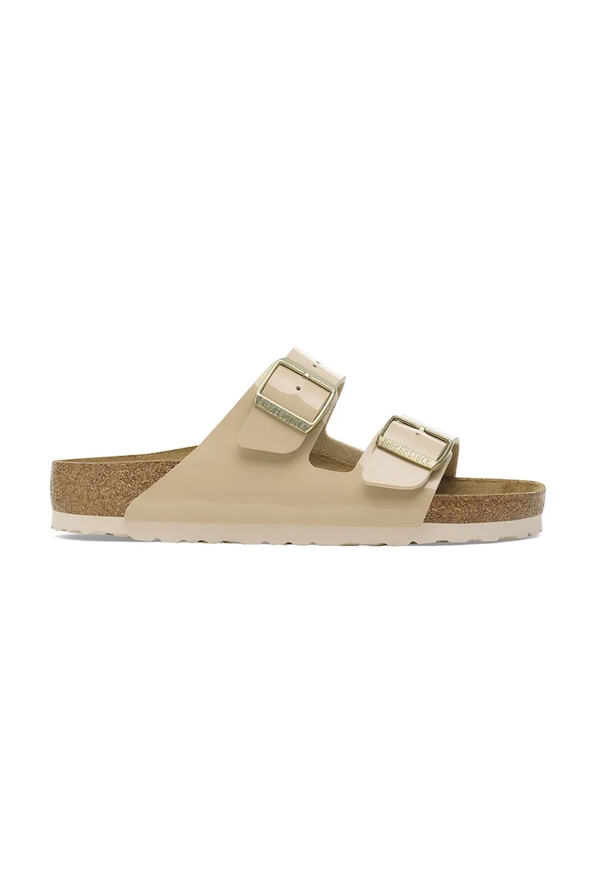 Παντόφλες Birkenstock Arizona Patent χρώμα: μπεζ, 1013069