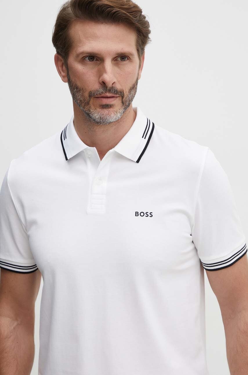 Πόλο BOSS Green χρώμα: μπεζ, 50506193