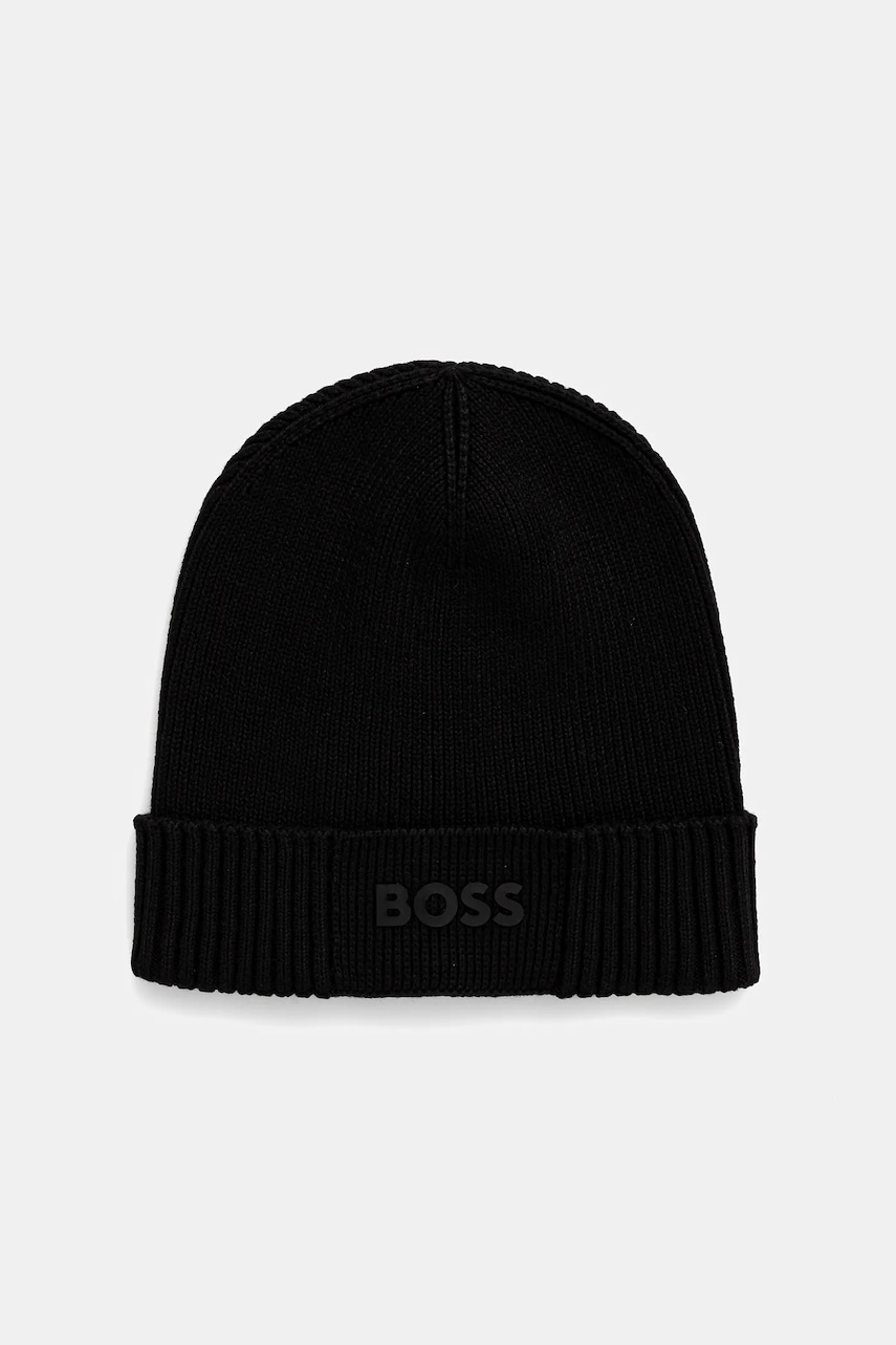 Σκουφί από μείγμα μαλλιού Boss Green BOSS GREEN χρώμα: μαύρο
