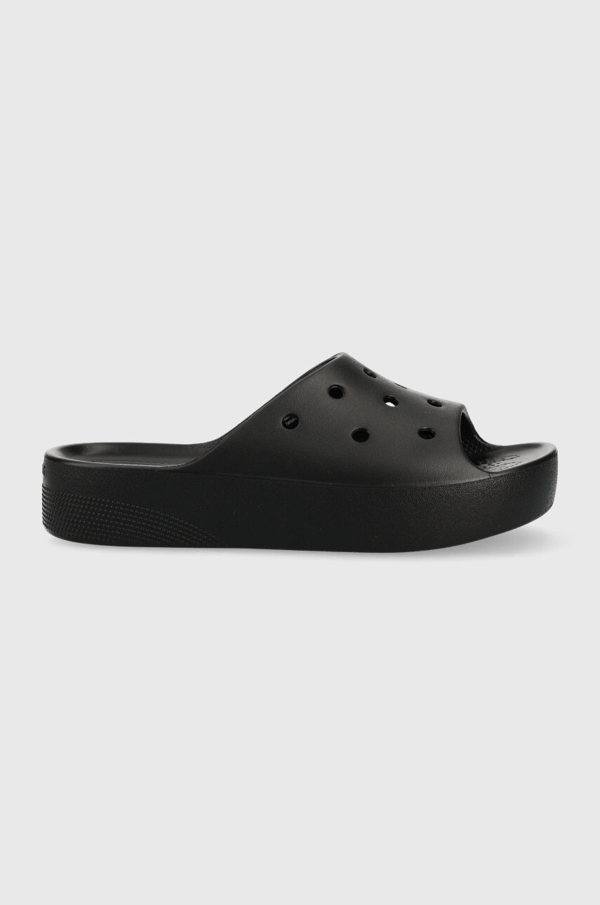 Παντόφλες Crocs Classic Platform Slide Classic Platform Slide χρώμα: μαύρο, 208180 208180