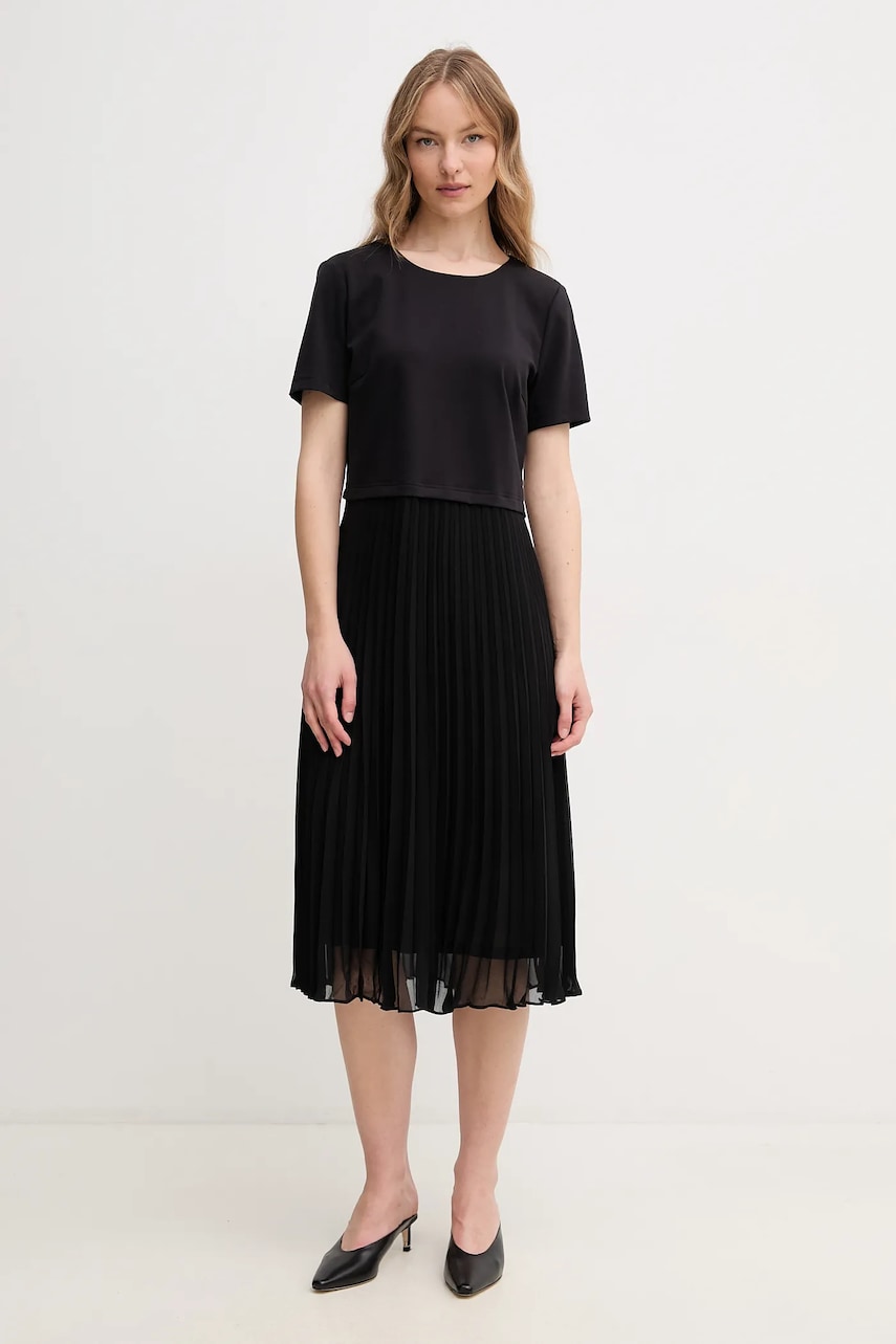 Φόρεμα Dkny χρώμα: μαύρο, DD5K1H87