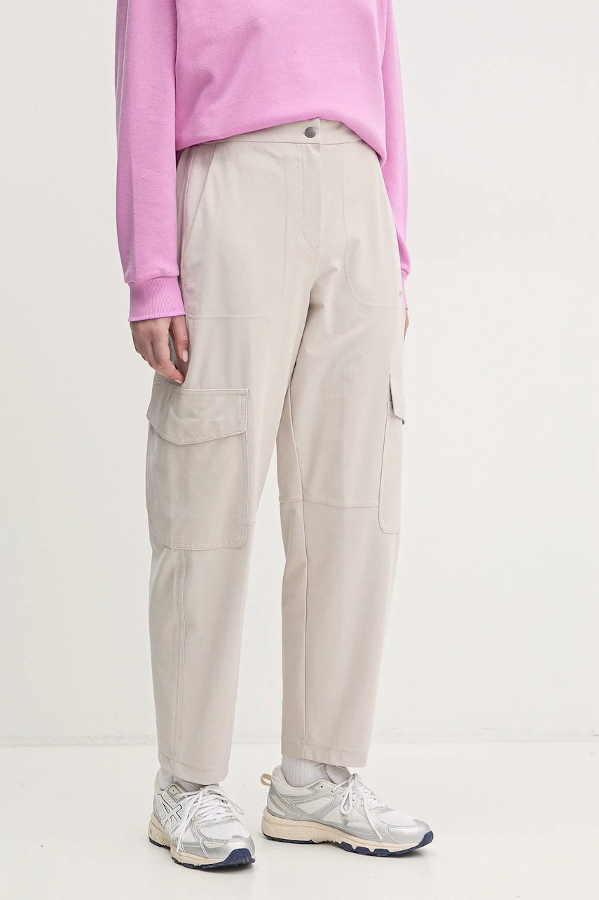 Παντελόνι Dkny χρώμα: μπεζ, DP5P3500