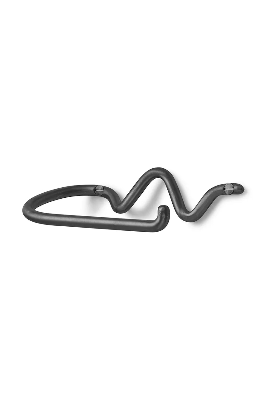 Θήκη για χαρτί υγείας ferm LIVING Curvature χρώμα: μαύρο