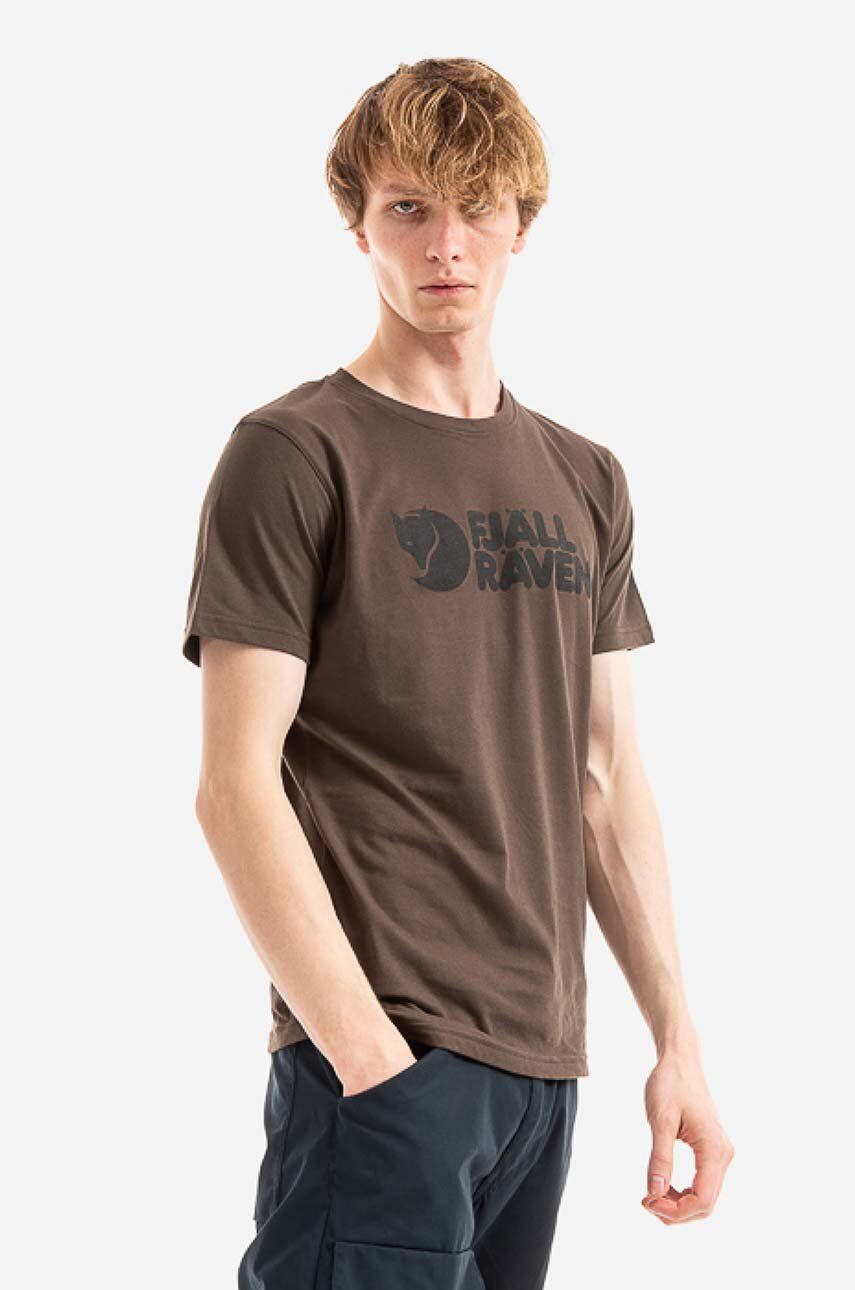 Αθλητικό μπλουζάκι Fjallraven Fjallraven Logo χρώμα: πράσινο, F87310